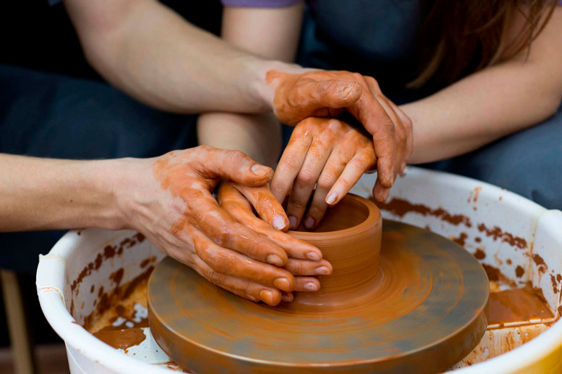 гончарный круг для двоих